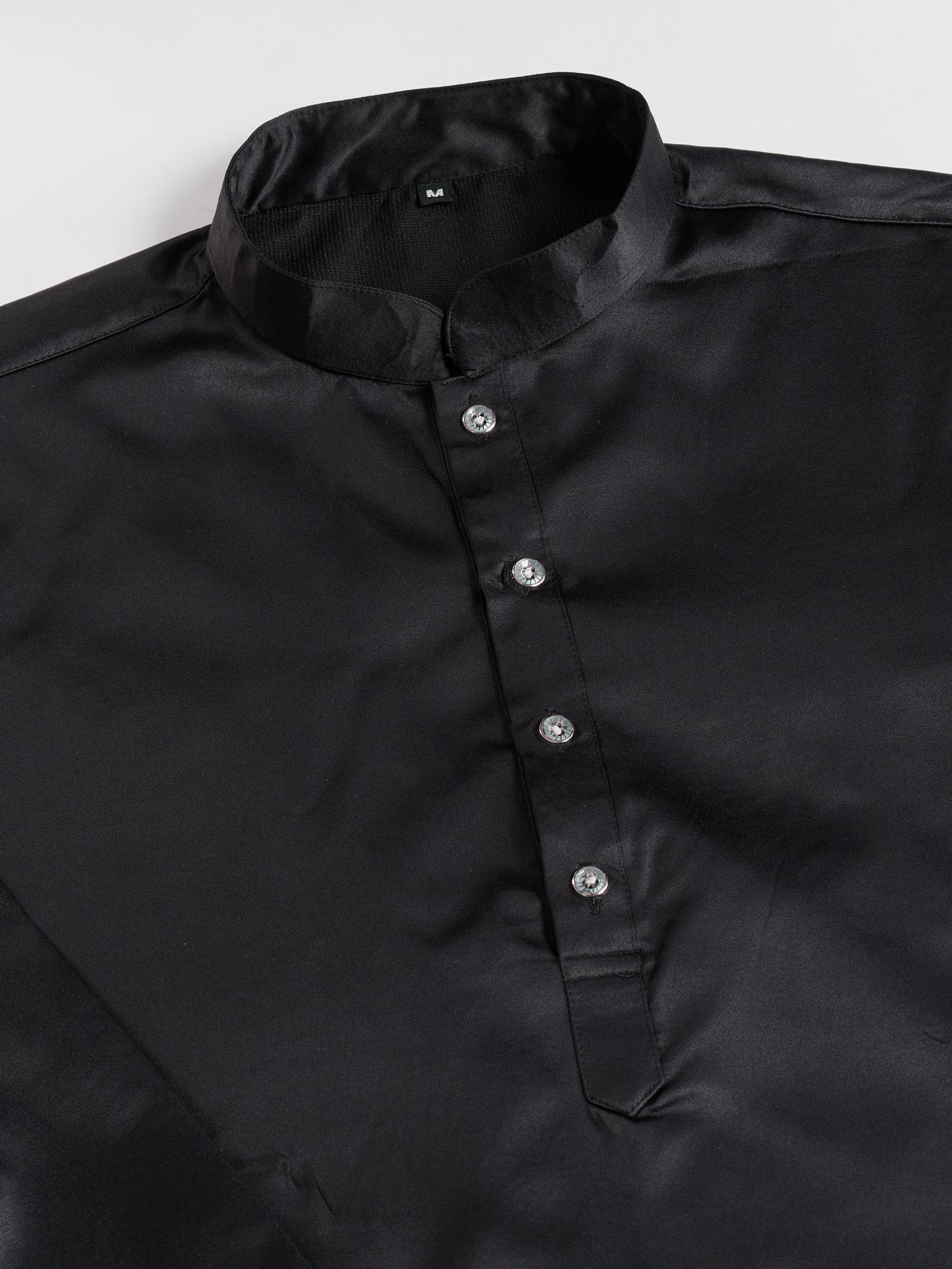 Black Embroidered Designer Kurta for Men