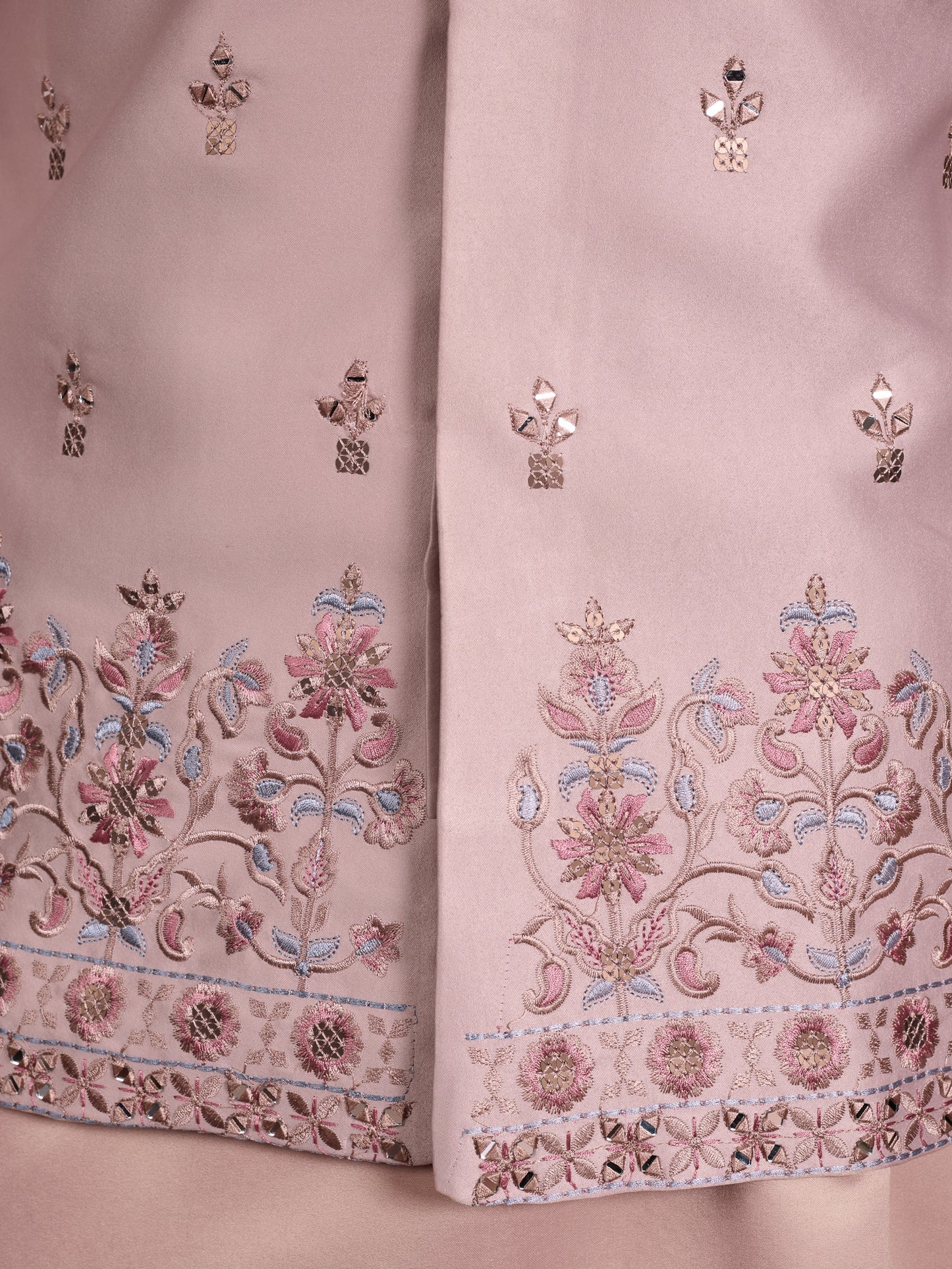 Pastel Pink Embroidered Designer Kurta for Men