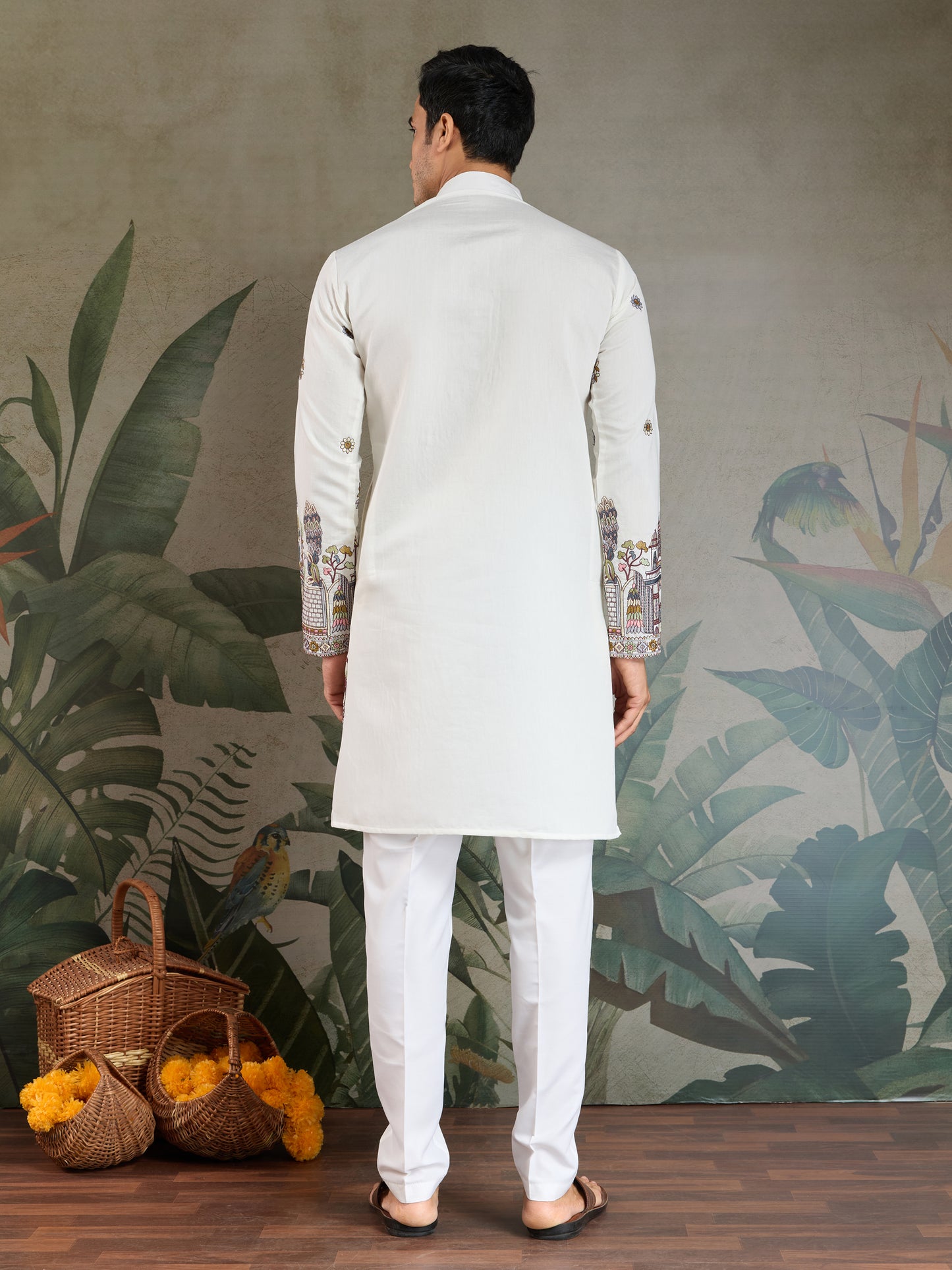 Heritage Charm White Kurta Set with Dupatta