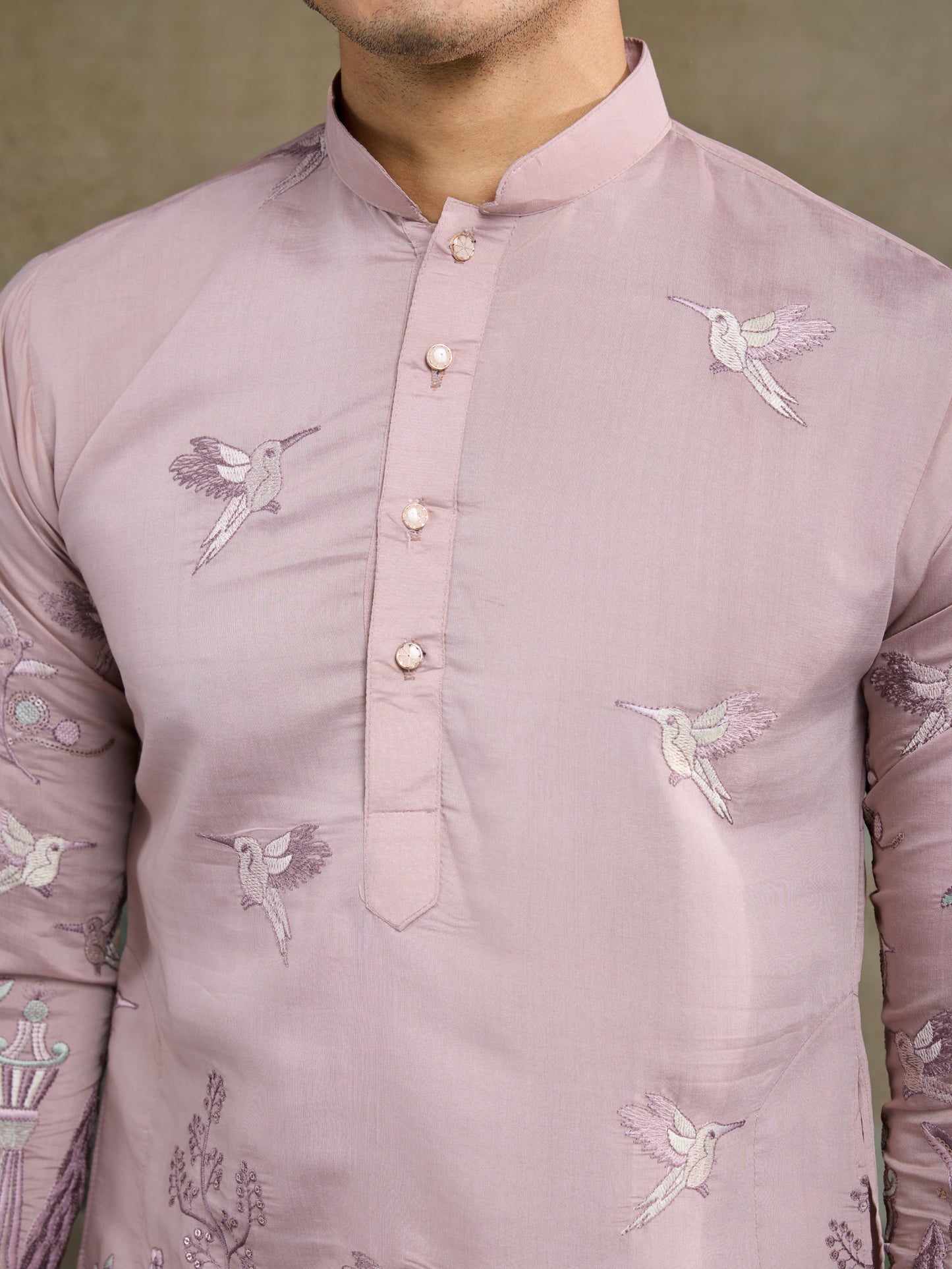 Blush Bloom Kurta – Where Tradition Meets Art