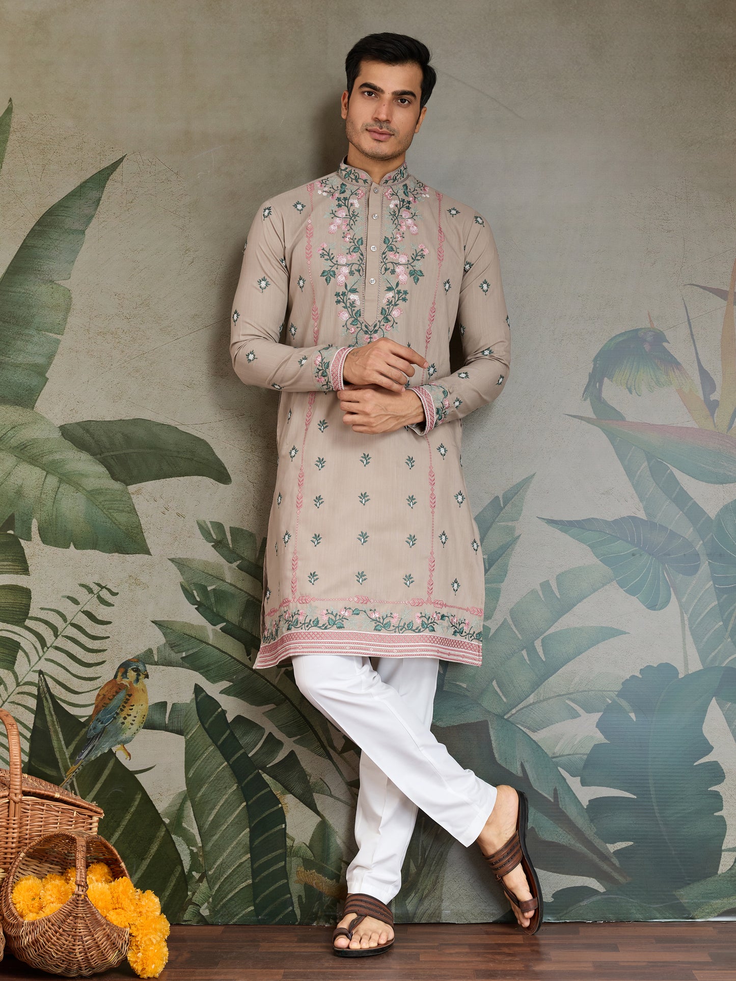 Embroidered Kurta for Men – Stylish Festive & Wedding Wear