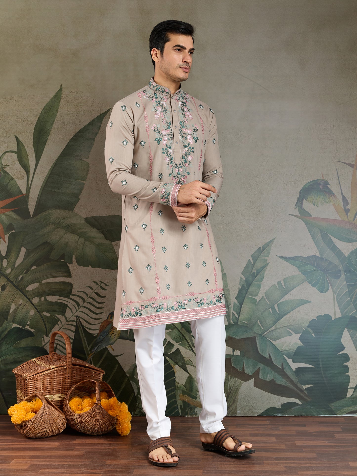 Embroidered Kurta for Men – Stylish Festive & Wedding Wear