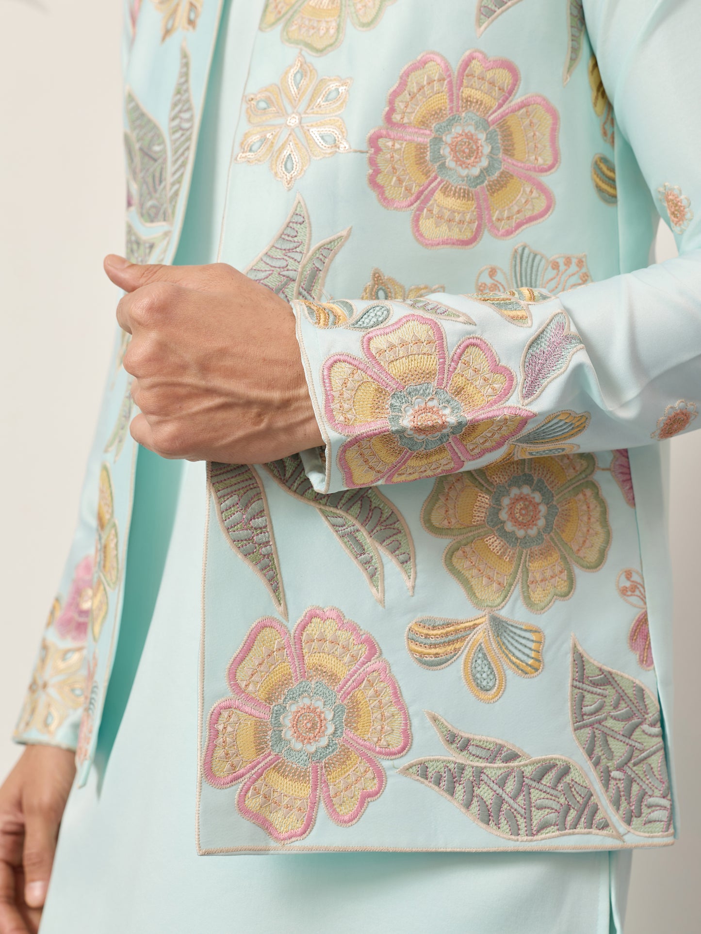 Pistachio Bloom Signature Koti Kurta Set