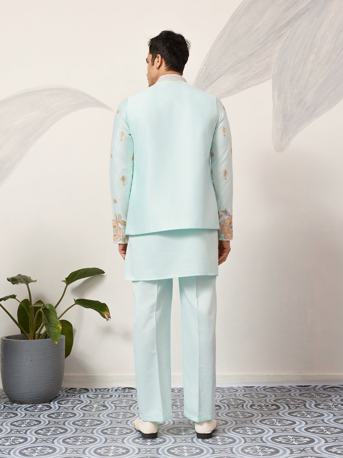 Pistachio Bloom Signature Koti Kurta Set