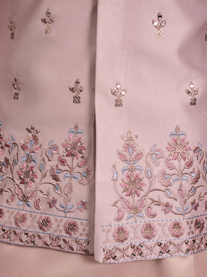 Pastel Pink Embroidered Designer Kurta for Men
