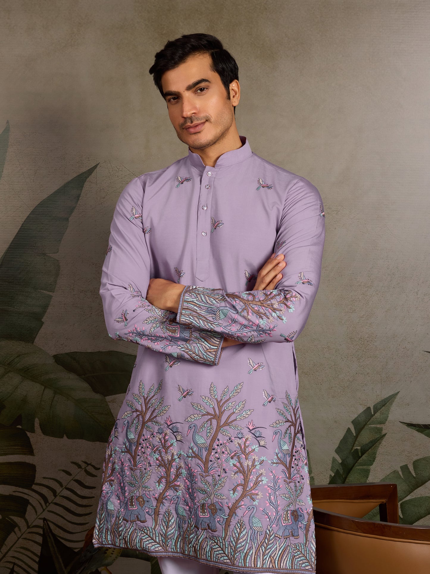 Lavender Elegance Kurta for Festive Vibes