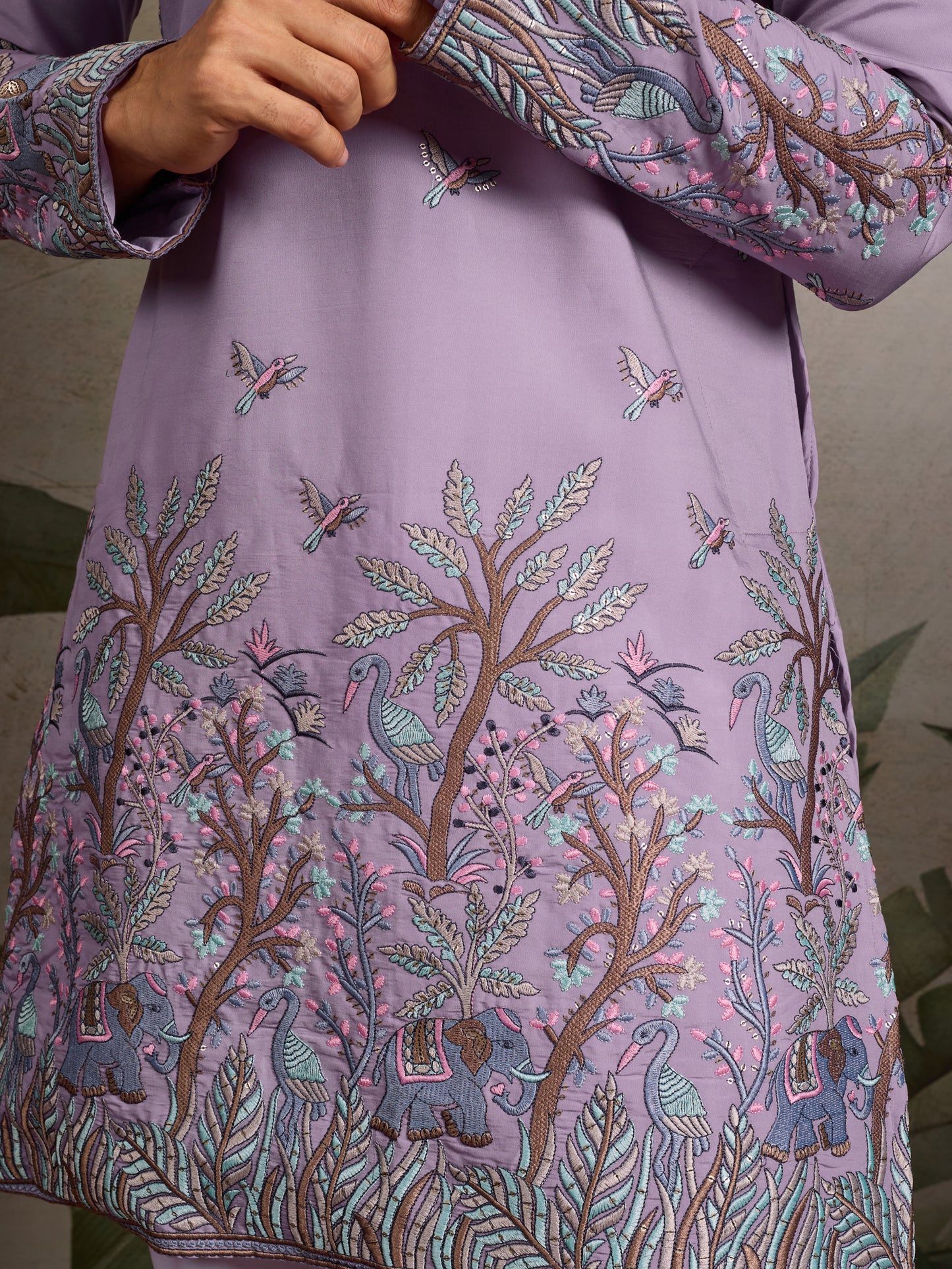 Lavender Elegance Kurta for Festive Vibes