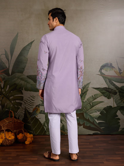 Lavender Elegance Kurta for Festive Vibes