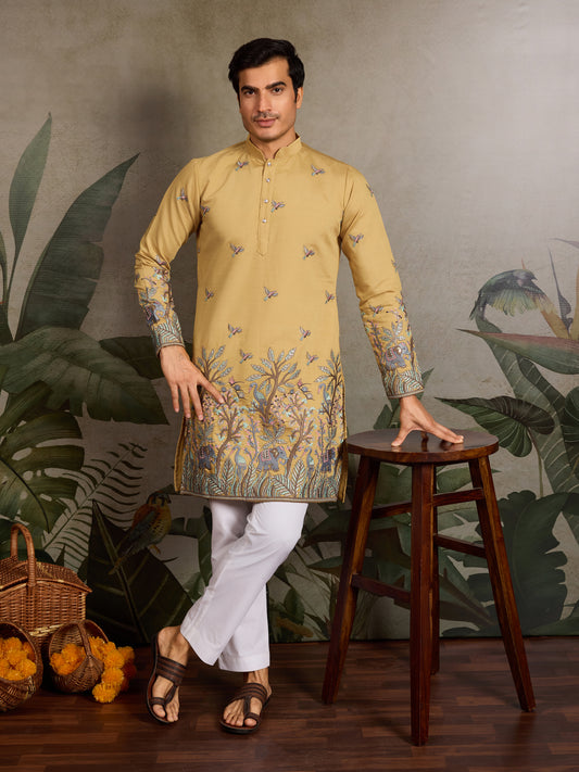Royal Safari Kurta – Embroidered Elegance in Every Thread
