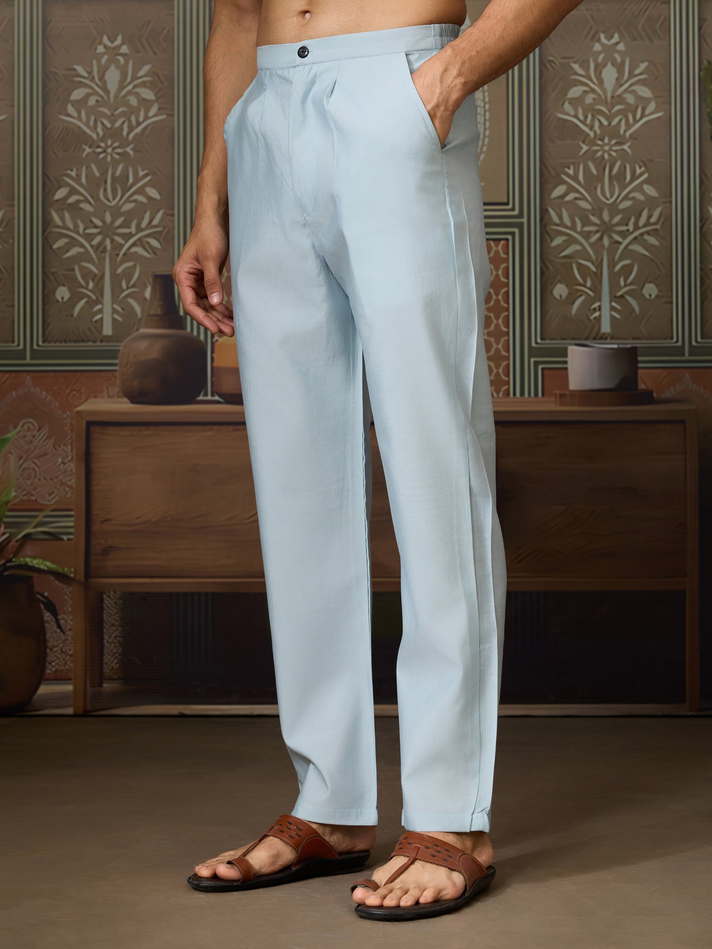 Sky Blue Embroidered Kurta Set – Refreshing Elegance for Every Celebration