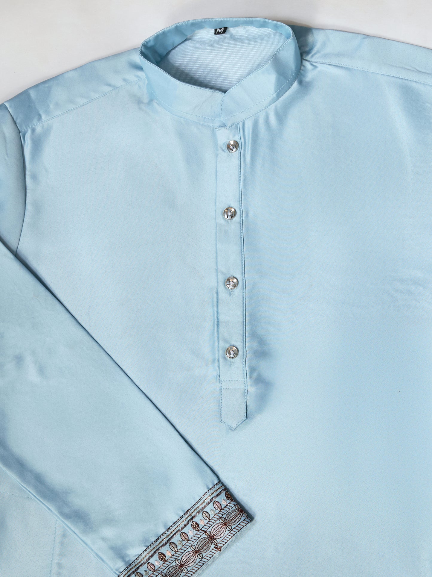 Sky Blue Embroidered Kurta Set – Refreshing Elegance for Every Celebration