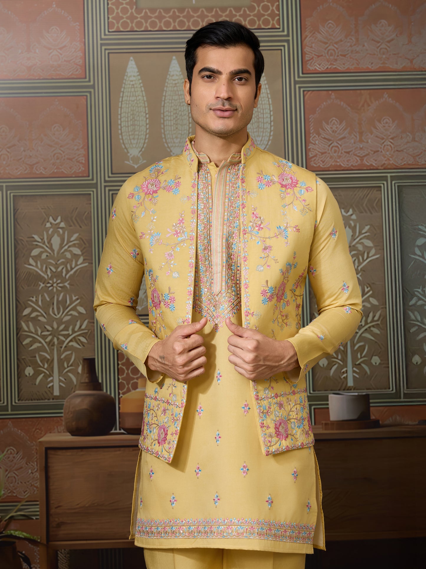 Sunlit Charm Pastel Embroidered Kurta Set ✨