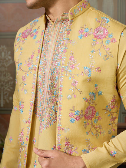 Sunlit Charm Pastel Embroidered Kurta Set ✨