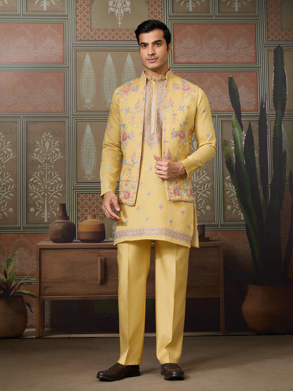 Sunlit Charm Pastel Embroidered Kurta Set ✨