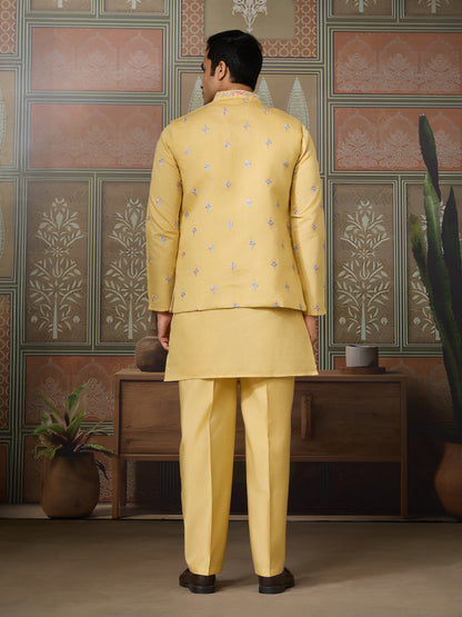 Sunlit Charm Pastel Embroidered Kurta Set ✨