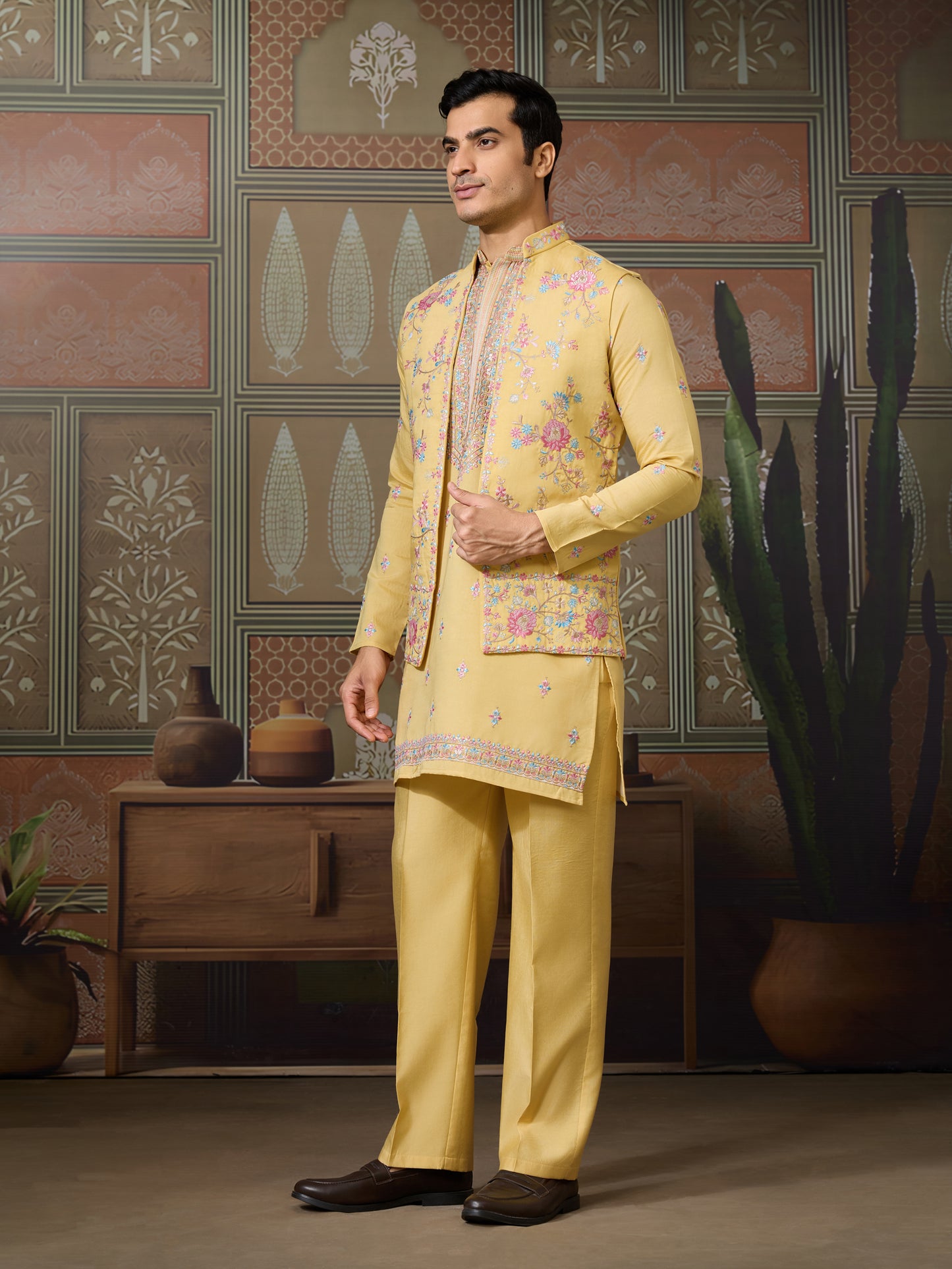 Sunlit Charm Pastel Embroidered Kurta Set ✨