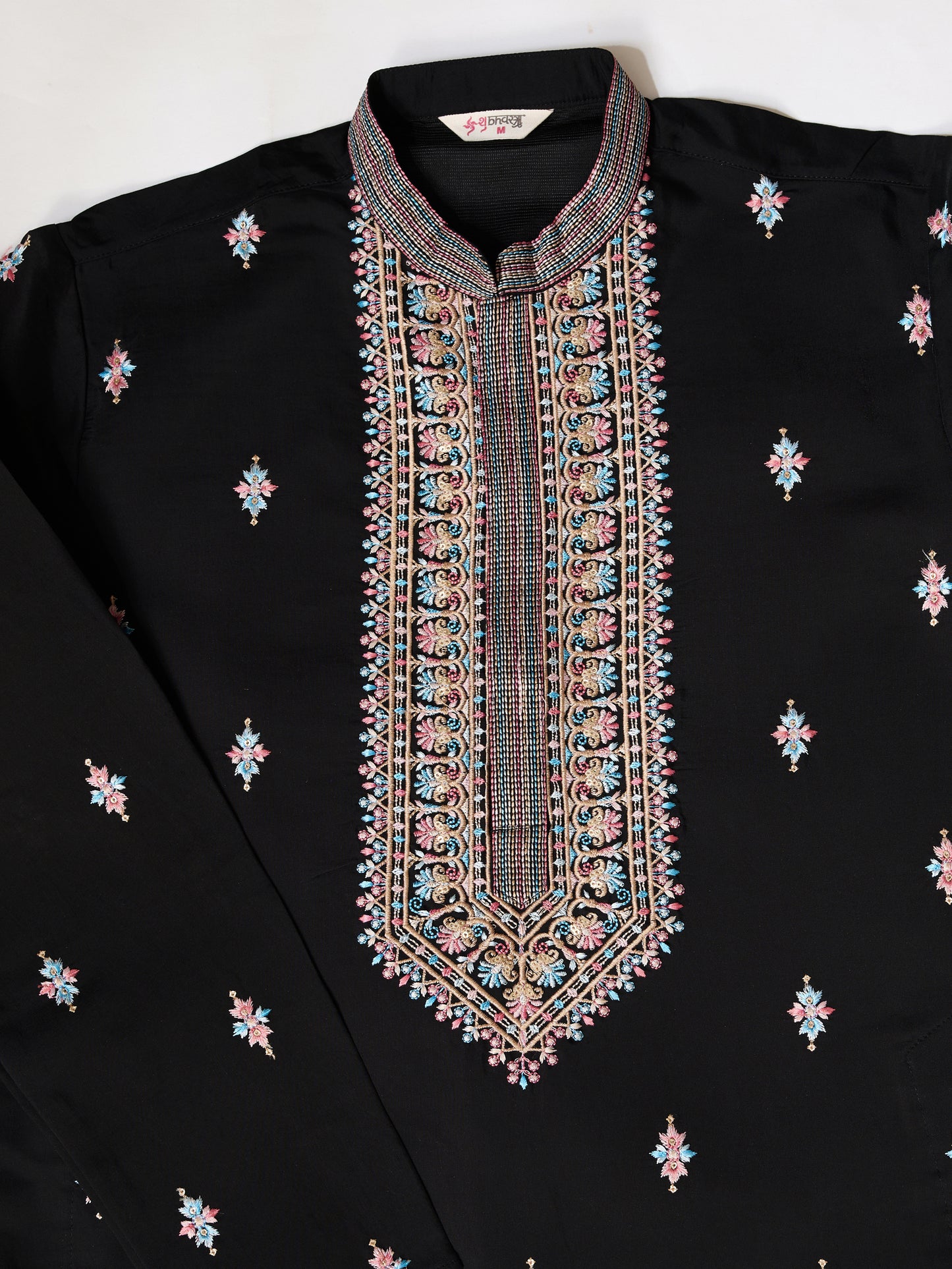 Regal Charm Redefined Black Embroidered Kurta Set
