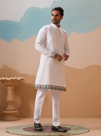 Ivory Enchanted Jungle Kurta Set