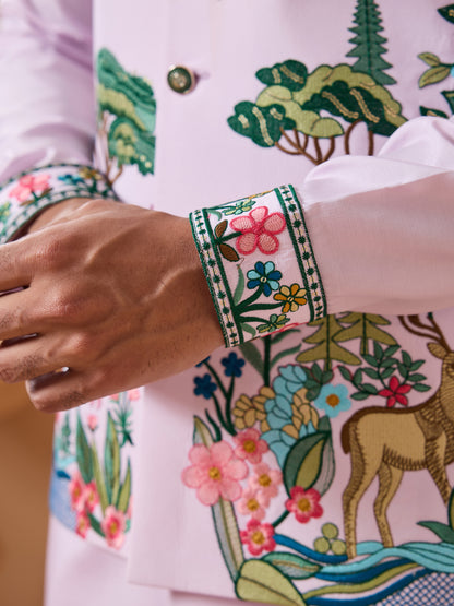 Lavender Royal Garden Kurta Set