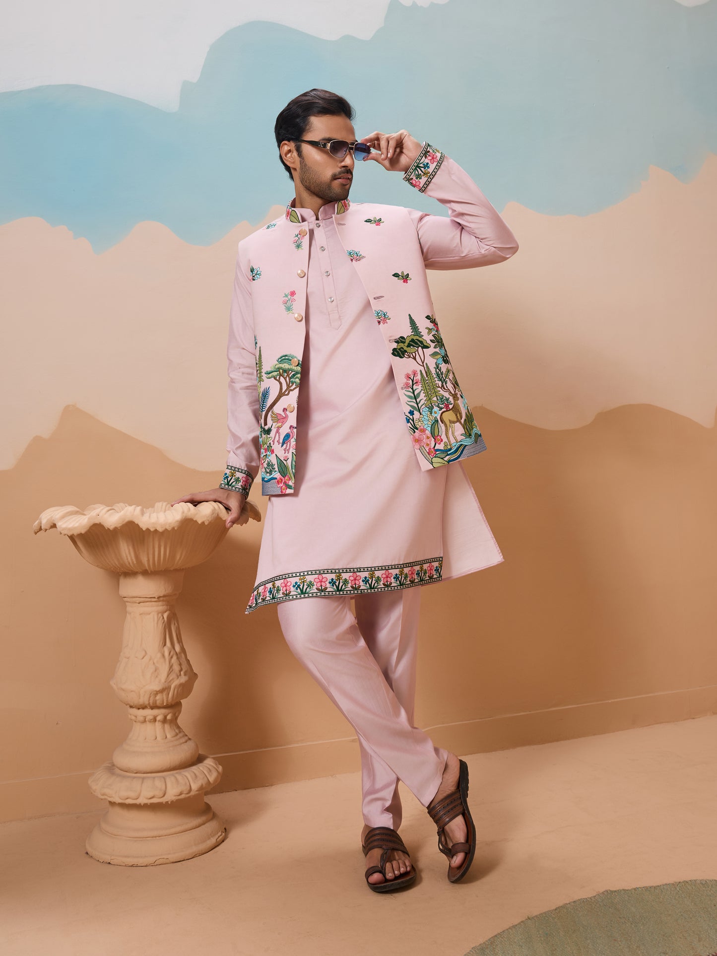 Blush Enchanted Wilderness Kurta Set