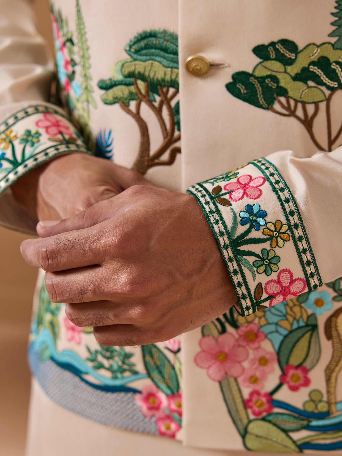 Mint Enchanted Forest Kurta Set