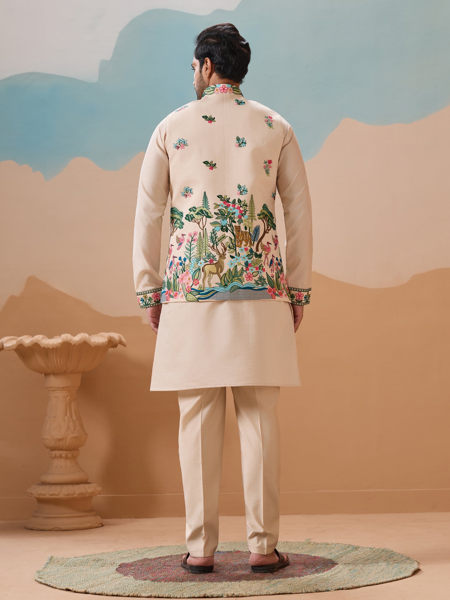 Mint Enchanted Forest Kurta Set