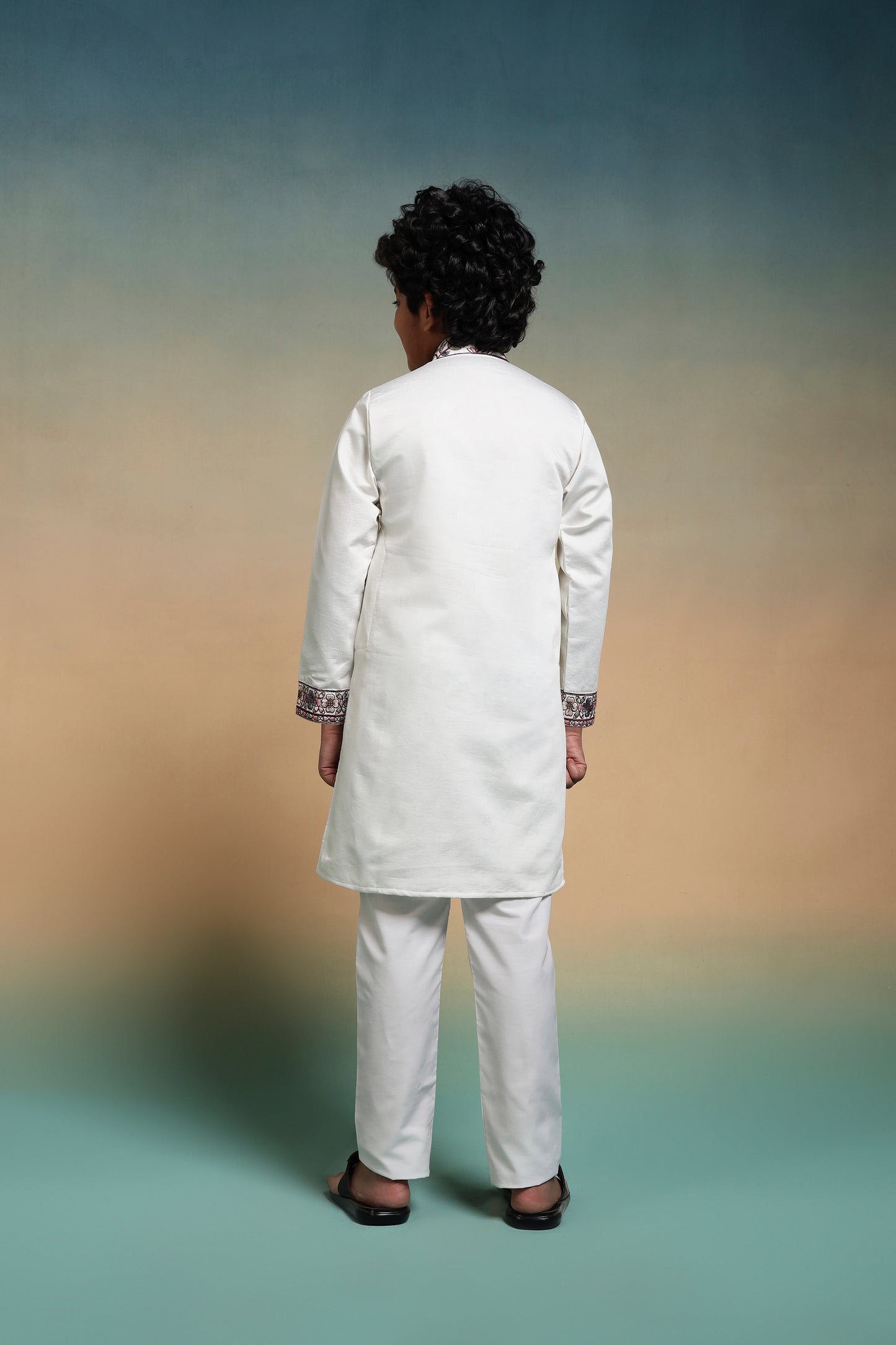 Ivory Garden Grace Embroidery Kurta for Boys